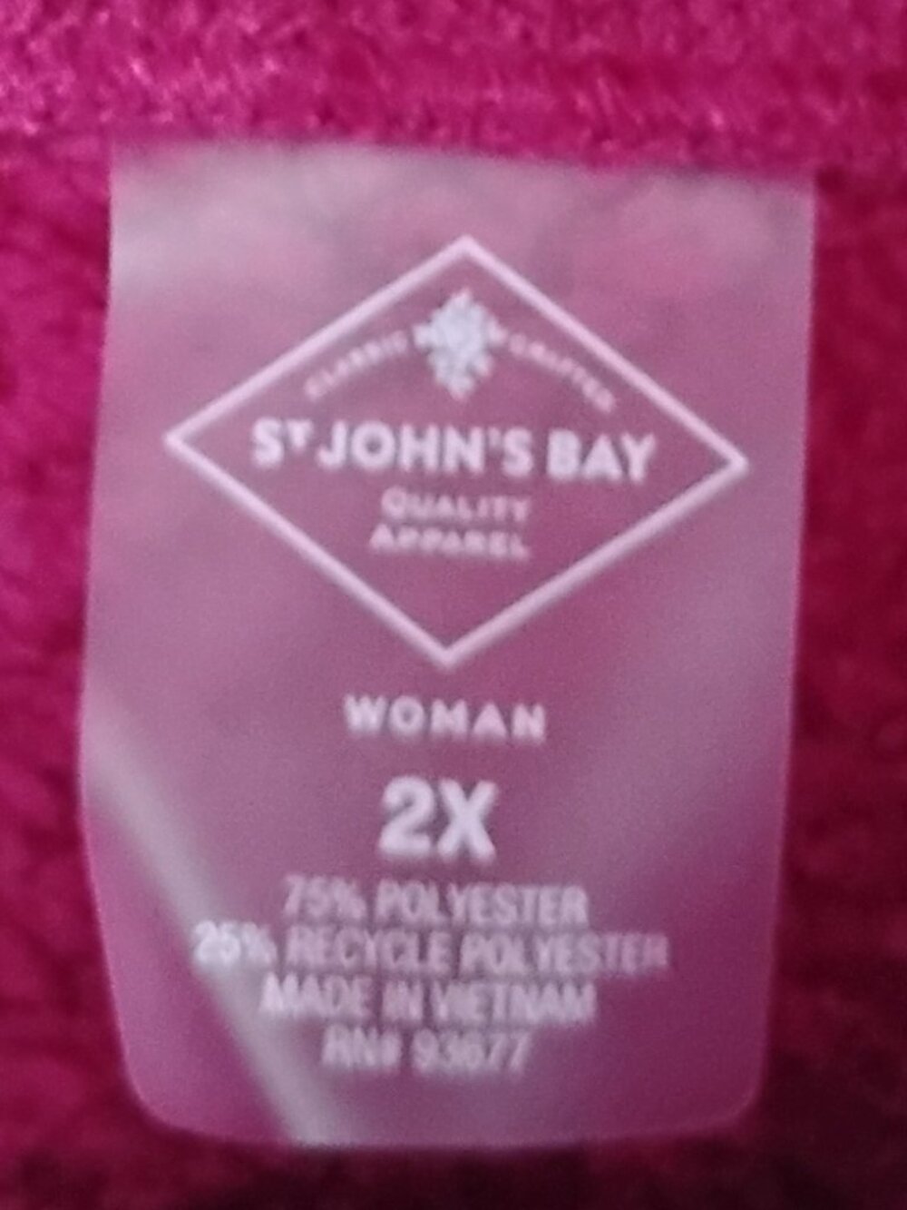 St John's Bay Sherpa Pullover 2x - Picture 3 of 5